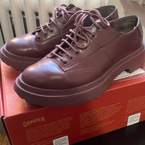 Camper Walden lace up derby burgundy size 9
